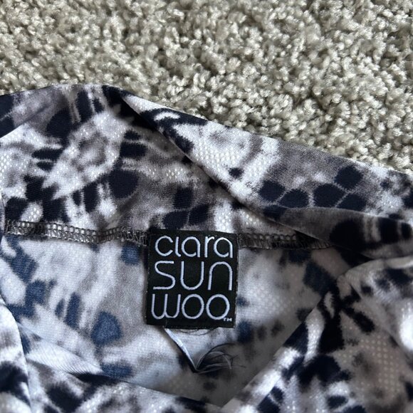 Clara Sunwoo Womens M Tie-Dye Long Sleeve Tunic Top Drape Design - Picture 5 of 8